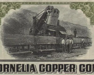 USA NEW CORNELIA COPPER COMPANY certificato di magazzino - Foto 1 di 2