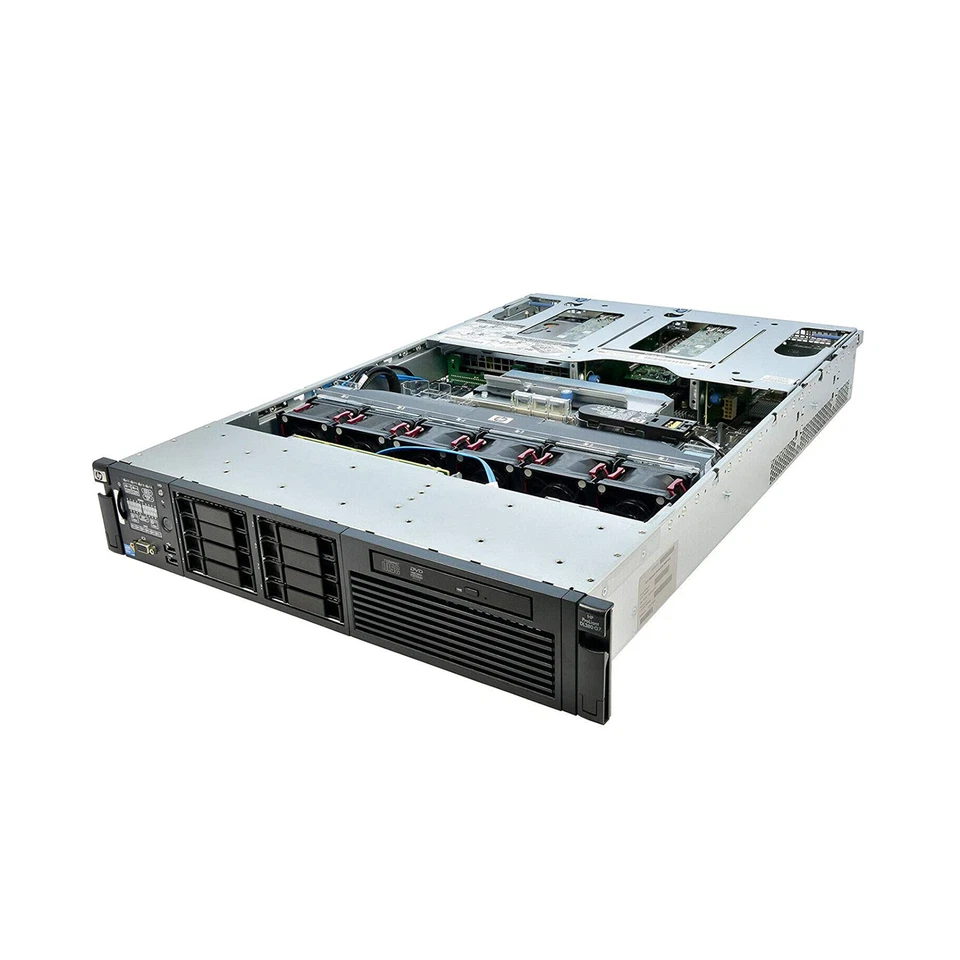 DL380 G7 2x X5650 32GB RAM p410i 512MB FBWC 5x 300GB 10K SAS Rails 2x PSU - Image 1 of 4