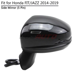 For Honda Fit Jazz 2014-2019 Side Mirror 5 Pin with Turn Signal Lamp Driver Left - Picture 1 of 11