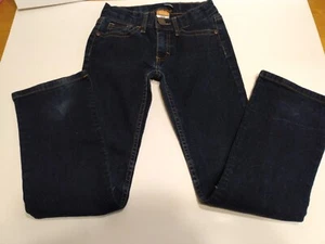 Girls Basic Editions Bootcut Jeans Size 7 Adjustable Waist - Picture 1 of 4