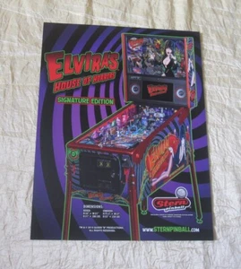 2019 STERN ELVIRA'S HOUSE OF HORRORS SE PINBALL FLYER - Picture 1 of 2