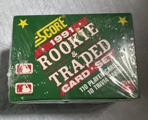 Juego de béisbol 1991 Score Rookie and Traded 110 tarjetas sellado de fábrica MLB vintage - Imagen 1 de 5