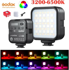 Godox LED 6R RGB Led Video Light 3200K-6500K for Camera SLR Video Vlogger Photo - Picture 1 of 6