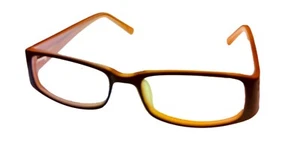 Marco de gafas de plástico rectangular marrón para mujer Cosmopolitan drama femenino. 49mm - Imagen 1 de 12