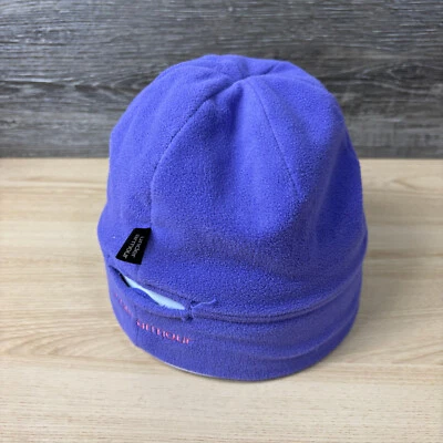 Under Armour 帽子 Beanie 女式均码羊毛紫色小马尾头骨帽 — 第 1/4 张图片