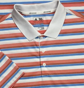 Adidas Climacool Golf Performance Polo Shirt Mens L Multicolor Short Sleeve - Picture 1 of 11