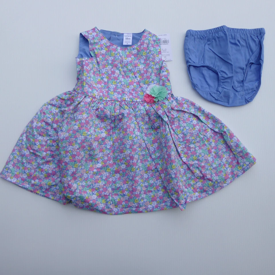 Carter's Dress Baby Girl 18 mo Floral Rosette Easter 18 Month