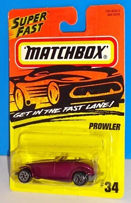 Matchbox Mid 1990s Release SuperFast #34 Prowler Purple - Image 1 of 2