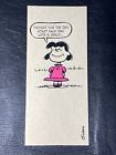 VTG Hallmark Peanuts Lucy Greeting Card Pink Dress Start Each Day W/ Smile NOS