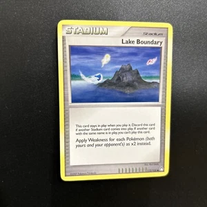 Pokémon Lake Boundary 112/123 Stadium Card Mysterious Treasures Rare Artwork - Picture 1 of 2