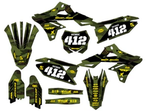 2018-2023 RMZ 450 APACHE Green Senge Graphics Kit Compatible with Suzuki - Picture 1 of 10