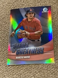 2022 Bowman Chrome #SG-5- MARCELO MAYER Shades of Greatness Refractorish Rookie - Picture 1 of 2