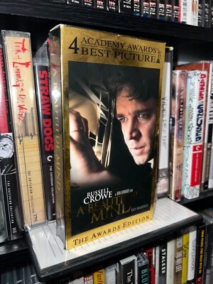 A Beautiful Mind VHS Rental Hollywood Video Movie Night Nostalgia be Kind Rewind - Image 1 of 4