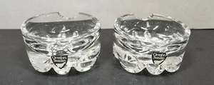 Set of 2 Orrefors Sweden Mini Ashtrays - Picture 1 of 4
