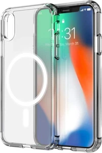 amCase iPhone X/Xs (5.8") Clear Case with MagSafe Support for Wireless Charging - Picture 1 of 7