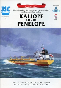 Polish Molten Sulphur Tanker KALIOPE-PENELOPE # Card Model # Scale 1/400 # JSC98 - Picture 1 of 7