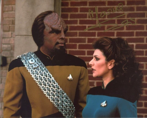 Marina Sirtis SIGNED AUTOGRAPH Star Trek AFTAL UACC RD Cover