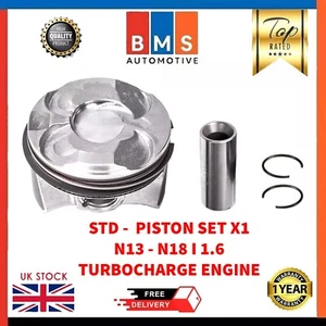 MINI BMW N13B16 N18B16 1.6 BENZINA PISTONE SINGOLO CON ANELLO STD SERIE 11257584117 - Foto 1 di 9