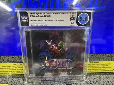 The Legend of Zelda Majora's Mask Official CD Soundtrack Graded WATA 9.8 A+ NFR - Image 1 of 4