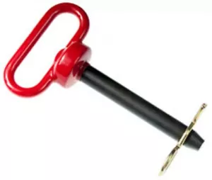 (1) 5/8" x 4" Hitch Pin Heavy Duty Double HH 00223 H58-4 Red Handle MADE IN USA. - Picture 1 of 1