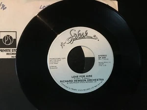 Richard Hewson Orchestra-Love For Hire  45  PROMO   SPLASH / PRIVATE STOCK  NM - Picture 1 of 4