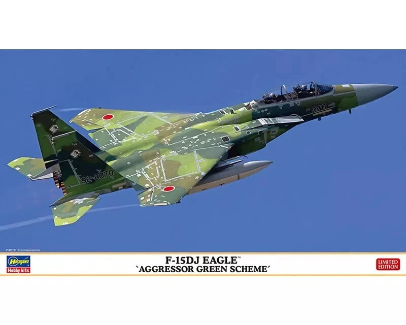 Hasegawa 02460 F-15DJ Eagle "Aggressor Green Scheme" Kit Montaggio 1/72 - Immagine 1 di 1