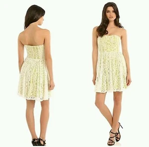 NWT GUESS Elvie Crochet overlay Seamed detail Dress - Picture 1 of 3