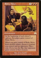 1 x MTG NM Risky Move Onslaught Rare
