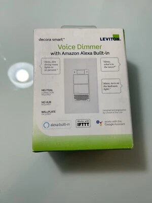 Leviton Decora Smart WiFi Voice Dimmer w/ Amazon Alexa Built-in DWVAA - Image 1 of 2