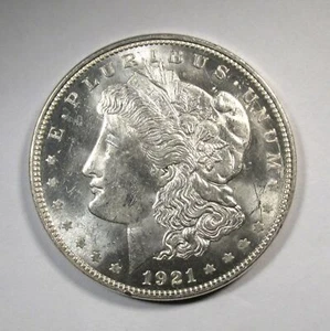 1921 Silver Morgan Dollar Great Die Quality UNC Coin AQ776 - Picture 1 of 3