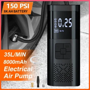 12V Cordless Inflator Compressor Air Pump Tyre Tube Repair Tools for Car Bike - Picture 1 of 37