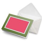 Greeting Card Photo Insert Hot Pink Colour Block