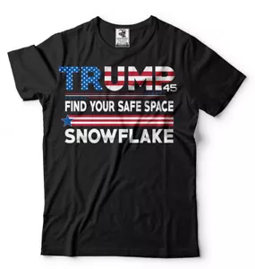 Encuentra tu lugar seguro Copo de nieve Trump 2024 Elección Camiseta Donald Trump Camisa - Imagen 1 de 11