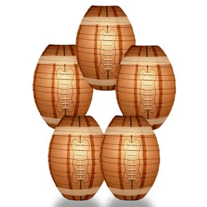 Quasimoon 5 PACK|Football Paper Lantern Shaped Sports, Hanging Party Decorati... - Picture 1 of 1