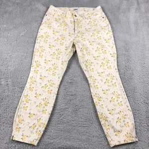 Jeans Judy Blue para mujer 14W (33x26) amarillo estampado floral tiro alto ajustados - Imagen 1 de 15