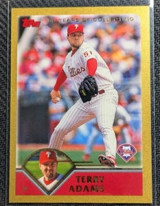 2003 Topps Baseball Gold Border #86 Terry Adams 1663/2003 52 anni di collezione - Foto 1 di 2