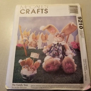McCall's 9210 Crafts Sewing Pattern Jackie Bessner Family Tree Bunnies Uncut - Bild 1 von 2