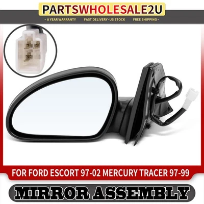 Espejo retrovisor eléctrico del conductor no plegable para Ford Escort 1997-2002 Mercury Tracer 97-99 Foto 1 de 4