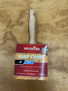 Wooster Bravo Stainer 4 in. Flat Paint Brush F5119-4 - Picture 1 of 2