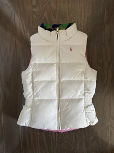 Girl’s Ralph Lauren Reversible Puffer Vest Size 6 - Picture 1 of 8