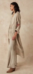 ESTILO EMPORIO Jacket Vatica Stripe Long Linen $579 ONE SIZE - NEW WITH TAGS - Bild 1 von 9