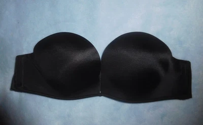 Victoria's Secret Bombshell Add-2-Cups Push Up Multiway Strapless Bra 34A Black - Image 1 of 4