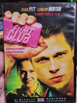 Fight Club (DVD, 1999) Brad Pitt Ed Norton Meatloaf - Image 1 of 3