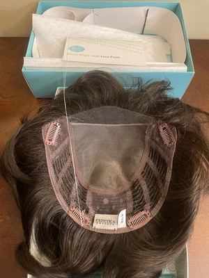 MONO WIGLET Estetica Design 36-LF 100% Monofilamento Atado a Mano Topper Sintético Foto 1 de 4