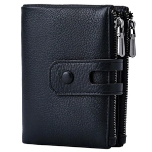 Small Soft Leather Wallet for Women RFID Blocking Ladies Card Holder with Dou... - Picture 1 of 7