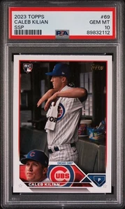 2023 Topps Series 1 - Caleb Kilian #69 SSP! PSA 10 POP 1 !!! Bildvariante - Bild 1 von 5