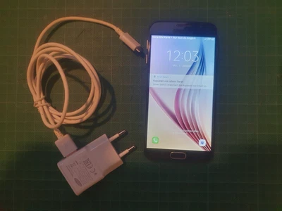 Samsung Galaxy S6 (SM-G920F), 32 GB, Black Sapphire, defekt / reparaturbedürftig - Bild 1 von 3