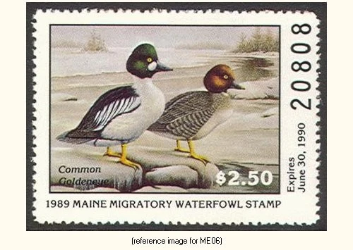 HALFPRICEDUCK Maine Duck Stamp 1989 $2.50 - Image 1 of 1