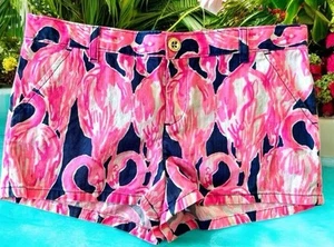 Lilly Pulitzer Girls Mini Callahan Shorts in High Tide size 14 adjustable waist - Picture 1 of 4