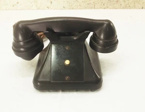 Vintage antikes Edwards & Company schwarzes Tischtelefon Telefon 20er 30er 40er Jahre - Bild 1 von 18